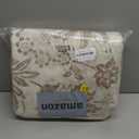 jinchan Torino Classic Floral Round Rug 6ft, Vintage-Inspired Neutral Design 6Circle Rug, Machine Washable Ultra-Thin Low-Pile Non-Slip Indoor Carpet for Bedroom Living Room Entryway, Taupe