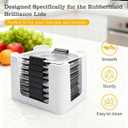Food Container Lid Organizer for Rubbermaid Brilliances nap-on lids,Food Container Lid Organizer for Kitchen Cabinet (3-Piece) - Holds 24 Lids for 4.7 & 3.2 Cup,1.3 Cup,0.5 Cup Containers (White)