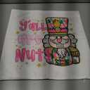 QGFM Glitter Christmas Nutcracker Pillow Covers 18x18, Nut Crackers Christmas Decorations, Y'all are Nuts Xmas Holiday Decorative Pillow Covers for Couch Sofa Bedroom Living Room Home Pack of 2