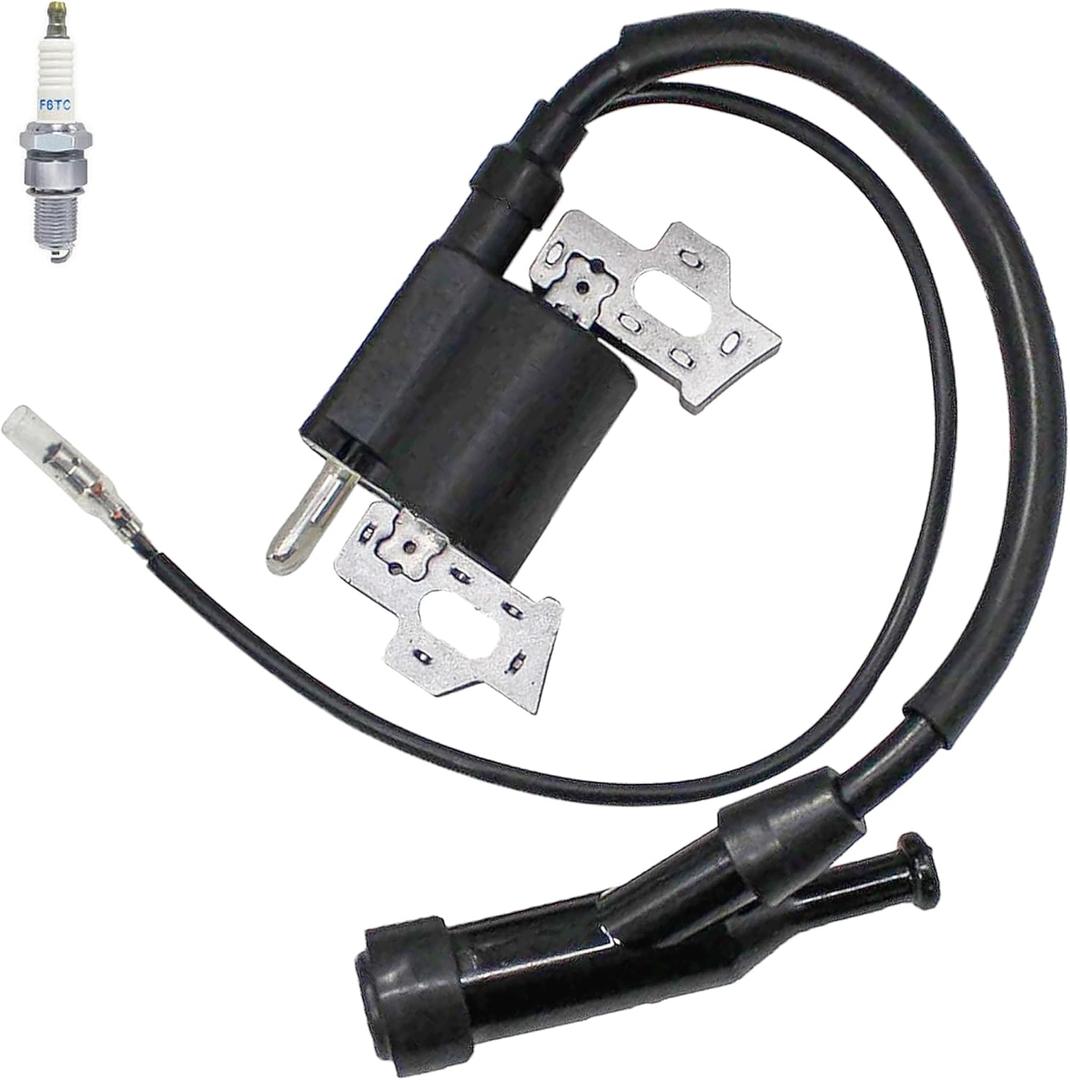 fullas 212cc Ignition Coil with Spark Plug for Predator 212cc 224cc 196cc Coleman Ct200u Honda GX160 GX200 GX140 GX120 5.5 6.5 HP Engine Generator Mini Bike Go Kart Pressure Washer OEM 30500-ZE1-033