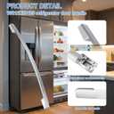 WR12X37485 Refrigerator Door Handle Compatible with GE Refrigerator,Stainless Freezer Door Handle Replace for PD00074459 4975820 AP7018698 PS16554855 EAP16554855