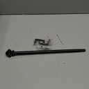 Splicing Curtain Rods for Windows 30-46 Inch, 5/8" Diameter Black Curtain Rods 2 pack for Bedroom, Living Room, Outdoor