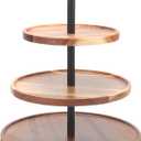 3 Tier Cupcake Stand, Large Wood Tiered Serving Tray Cupcake Tower, Serving Stand Display Dessert Cookie Candy Buffet Holder for Home Tea Party, Wedding, Farmhouse, Kitchen Decor-8"x10"x12"