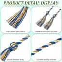 Black Graduation Cord, Graduation Honor Cords for Class of 2025, 68 Long Polyester Yarn Honor Cord with Tassels for Bachelor Gown, College Grad Students (1 PC)