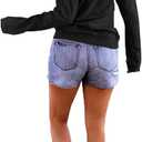 Floral Find Women's Long Sleeve Lapel Half Zip Up Sweatshirt Solid Stylish Loose Fit Casual Pullover Tops (Black, M)