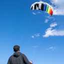 Hengda Kite 1.4 M Intro Foil design Rainbow Kites Soft Stunt Sport Parafoil Kite 55-inch with Flying Tool Set by Hengda kite
