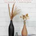 Ceramic Vase Set of 3 Modern Neutral, Flower Vases for Centerpieces, Vases Home Decor Rustic Farmhouse Decor for Table, Shelves, Enterway, Living Room, Bedroom, Office, Kitchen (Grey Black Brown)