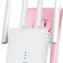 New WiFi Extender, 2026 WiFi Booster 1200Mbps Dual Band (5.8GHz/2.4GHz), WiFi Extender Signal Booster for Home with Ethernet Port Covers up to 19999sq.ft and 125+ Devices(Pure White)