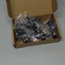 Holimax 10 Set Adjustable Furniture Leveling Feet, Adjustable Leg Levelers for Cabinets Sofa Tables Chairs, Heavy Duty Height Adjuster Furniture Levelers Foot with T- Nut Kit 3/8"-16 Thread, Black