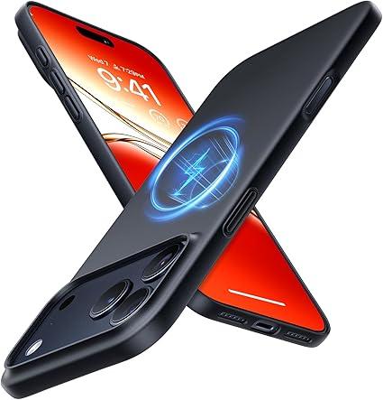 TORRAS Magnetic Slim-Fit for iPhone 17 PRO MAX Case, Ultra-Thin 17 ProMax Phone Case Compatible with MagSafe, Light Anti-Scratch Matte Hard PC Bayer 6.9 inch OriginFit, Matte Black