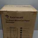 Bonsaii 12-Sheet Micro Cut Shredders for Home Office, 60 Minute P-4 Security Level Paper Shredder for CD, Credit Card, Mails, Staple, Clip, with Jam-Proof System & 4.2 Gal Pullout Bin C266-B