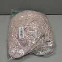 Long Sleeve Women Jumpsuit Deep V-neck Long Leg Pant Bling Shiny Sequin Party Romper (S, Pink)