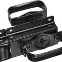 National Hardware N101-576 Swinging Door Latch Heavy Duty Steel with WeatherGuard Protection Black Finish for Shed Barn Gate Interior Exterior Use Automatic Locking (3/4")