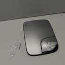 Heated Mirror Glass Right Passenger Side Compatible with Dodge Ram 1500 2500 3500 2005 2006 2007 2008 2009 Replace# 5161010AA With spotter mirror