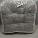 Chair Cushions for Dining Chairs, Dining Chair Cushions, Tufted Indoor Chair Pads with Ties & Non Slip Backing, Seat Cushions for Kitchen Chairs 16.5 x 16.5 x 3.5, Set of 2, Beige