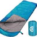 SWTMERRY Sleeping Bag 3 Seasons (Summer, Spring, Fall) Warm & Cool Weather - Lightweight,Waterproof Indoor & Outdoor Use for Kids, Teens & Adults for Hiking and Camping