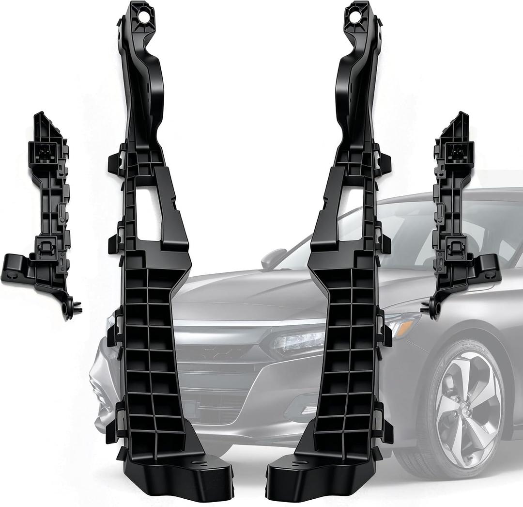 4pcs Front Headlight and Bumper Bracket Mount Support Retainer Kit Fit for Honda Accord 2018-2020 EX/EX-L/LX/Sport Left and Right #71190-TVA-A00, 71198-TVA-A01