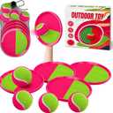Toss and Catch Ball Set Boys Toys Outdoor Toys Yard Games Outside Games Beach Toys for Kids Ball and Catch Game with 4 Paddles and 4 Balls