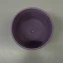 PATIKIL 5 Inch Ceramic Plant Pots, Modern Flower Planters with Drainage Holes and Tray for Decorate Home Indoor Plants Succulent Herb, Purple