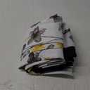 H.VERSAILTEX 100% Blackout Curtains 84 inch Length 2 Panels Set Cattleya Floral Printed Drapes Leah Floral Thermal Curtains for Bedroom with Black Liner Sound Proof Curtains, Grey and Yellow