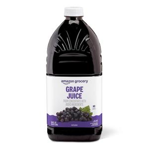 Amazon Grocery, Grape Juice, 64 Fl OZ (64 Ounce (Pack of 1)) BB 10/01/26