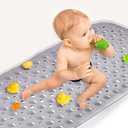 Sheepping Baby Bath Mat for Tub Non Slip Extra Long Cover Bathtub Mat with 200 Big Suction Cups for Toddler Infant Kids 40 X 16 Inch - Eco Friendly ,Machine Washable Shower Mat 