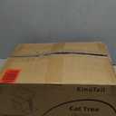 Cat Tree for Large Cat, 20.9 * 15.7in Large Perch Bed for Adult Cats, 22.8in Cat Tower with Scratching Post, Cat Condo with 2-Door for Indoor Cats, Dark Gray