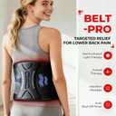 LTW Upgraded 210 LEDs Red Light Therapy Belt for Pain Relief, 49" x 9" | 5 Light Intensity × 4 Vibration × 4 Pulse Levels | 660nm & 850nm Near-Infrared Wrap | Plug-In | Adjustable Straps