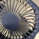 Lerat Portable Stroller Fan with Flexible Tripod, 3 Speeds Rechargeable Handheld Personal Fan, 360Rotate Battery Operated Clip for Car Seat Crib Bike Treadmill Blue