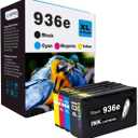 936e 936 Ink Cartridges Combo Pack Replacement for HP Ink 936 HP936 HP936e Compatible for OfficeJet Pro 9125e 9128e 9130e 9135e 9730e Office Jet 9122e, 9130 9120 9120e Series Printer| Pack of 4