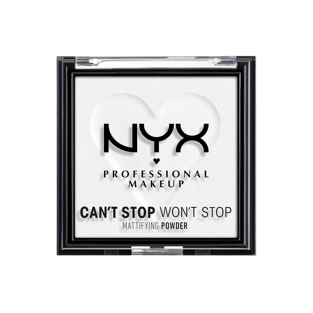 NYX PROFESSIONAL MAKEUP Can't Stop Won't Stop Mattifying Pressed Powder - Bright Translucent (Pack of 1)