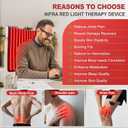 Pedete Red Light Therapy Mat for Body, 39''x24'' Large Infrared Light Therapy Pad with Timer, Birthday Mothers Day Gifts for Women Men, 660nm&850nm for Back Shoulder Joint Full Body with Storage Bag