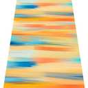 nuveti Yoga Mat Print Extra Thick TPE Non Slip Fitness Exercise Mat with Carrying Bag,72"x24" Extra Thick 6MM Exercise & Workout Mat for Yoga, Pilates Fitness and Floor Exercises