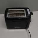 Elite Gourmet 2Slice Cool Touch Toaster – 6 Browning Levels, Extra Wide 1.25” Slots for Bagels & Thick Bread, Cancel Function, Compact, ETL Certified, Black