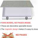 TwoDays Coffee Table Decorative Books, Modern Fashion Designer Fake Books for Home Decor Aesthetic, Faux Storage Box for Bookshelf Decoration. (Set of 3)