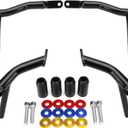 1997-2008 Saddlebag Guard Crash Bar Bracket Compatible with Harley Davidson Touring Street Electra Road Glide Road King Ultra Limited CVO Black Tip Over Bar