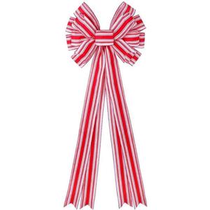 4Pack Exclusive Methodologic Premium Handcrafted Large Ribbon for Christmas Bows for Wreaths, Christmas Tree, Indoor Outdoor Wall Decoration - Pack of 4
