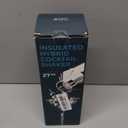 BARE BARREL Insulated Cocktail Shaker Set | Double Wall Stainless Steel | Martini Shaker for Home Bar Bartending | Built-in Drink Measure System & Strainer, Travel Bag, Recipes | Gift Set (Slate Gray)