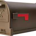 Gibraltar Arlington Large Capacity Galvanized Steel Bronze, Post-Mount Mailbox, AR15T000