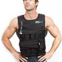 RUNMax Pro Weighted Vest 12lbs/ 20lbs/ 40lbs/ 50lbs/ 60lbs With Shoulder Pads Option (With Shoulder Pads, 40lbs)