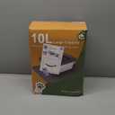 10L No Spill Dog Water Bowl, 2.6 Gal Stainless Steel No Splash Large Dog Water Bowl with Non-Slip Silicone Mat, Spill Proof Slow Drinking Pet Bowls for Messy Drinkers Indoor/Outdoor Use Blue