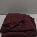 MALLONI HOME Ultra Soft 6 Pack Cotton Towel Set, Contains 2 Bath Towels 28x55 inch, 2 Hand Towels 16x24 inch & 2 Wash Coths 12x12 inch, Ideal Everyday use, Compact & Lightweight - Burgundy