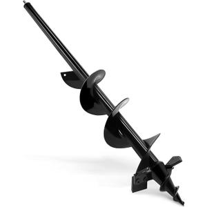 SYITCUN Auger Drill Bit for Planting - 4"X32" Heavy-Duty Auger Post Hole Digger for Fence- 3/8" Hex Drive Drill