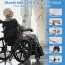 Threshold Ramps for Doorways Self-Adhesive 40'' L Floor Transition Strips 4/5" Rise Ramps for Wheelchairs for Home, Door Threshold for Home Steps (Grey) (Gray)