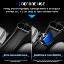 SXCY for 2025 2026 Mini Cooper Center Console Organizer [F65 F66 Gas Version Only] for 2025 2026 Mini Cooper Accessories Front Center Console Tray 2026 Cooper Armrest Console Organizer Storage