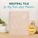 GO BIG Spiral 15-Month Planner, Large Print | Dated April 2026June 2027, easy-to-read font, Big size, 8.5" x 11", Dashboard Layout, Neutral Tile theme
