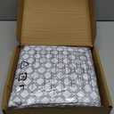 Amazon Basics Lightweight Microfiber 4-Piece Bed Sheet Set, Full, Aqua, Printed