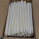 MTLEE 150 Pcs Flameless LED Taper Candles Bulk 11" Battery Operated Taper Candles Flickering for Candlesticks Faux Wax Light for Easter Church Birthday Wedding Party, Ivory White