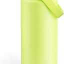 ENCOOL Insulated Water Bottle with Straw Stainless Steel Water Bottle, Leak-Proof, BPA-Free, Double Wall Vacuum Keeps Cold for 24 Hours for Sports, Travel, School (32 oz, Acid Green)