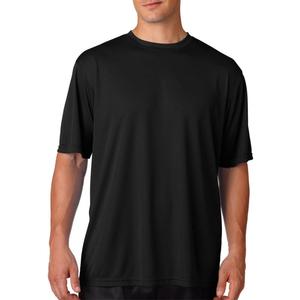A4 Men's Cooling Performance Crew Short Sleeve Tee (Large, Black)